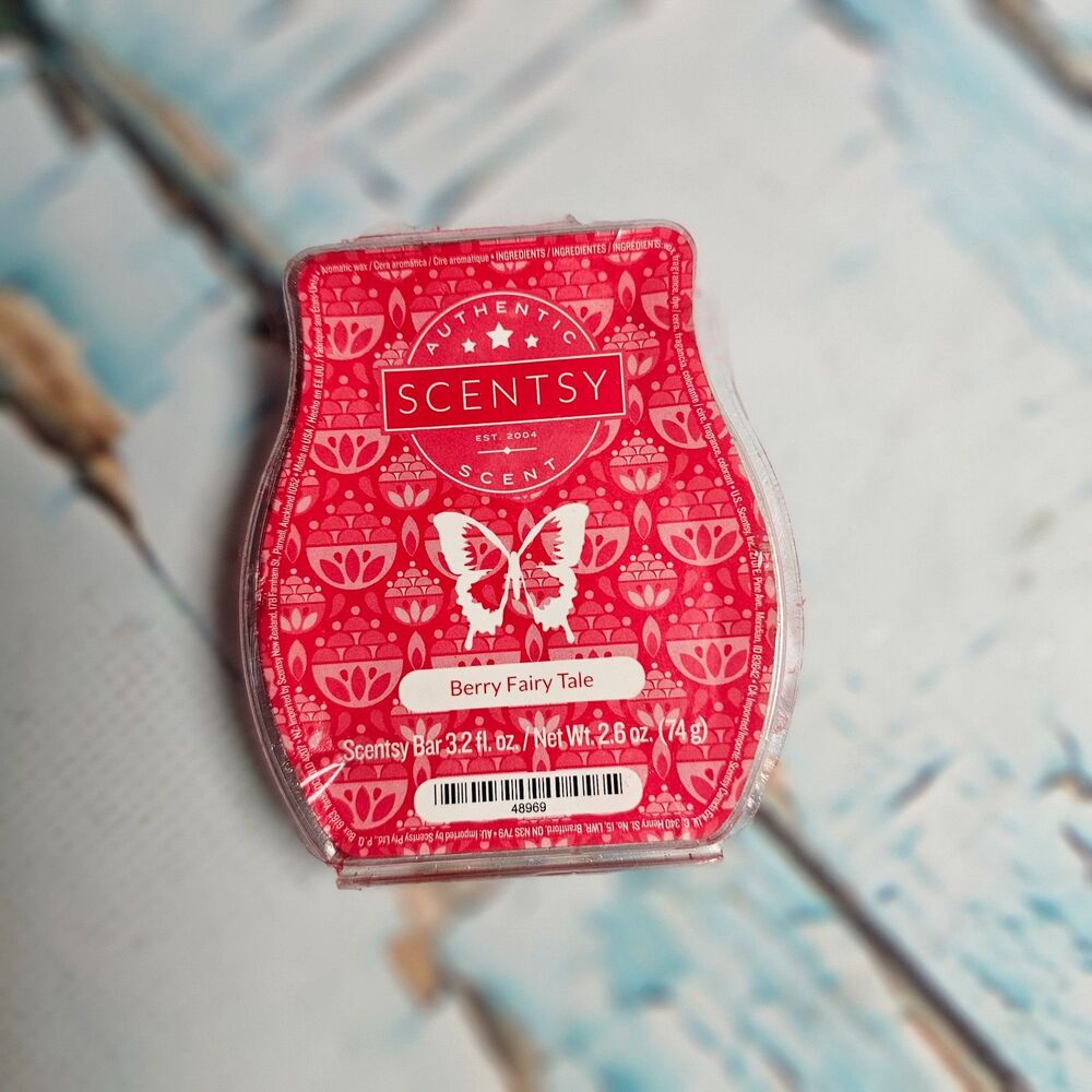Scentsy Berry Fairy Tale Wax Bar Discontinued Pineapple Star Apple Raspberry HTF
